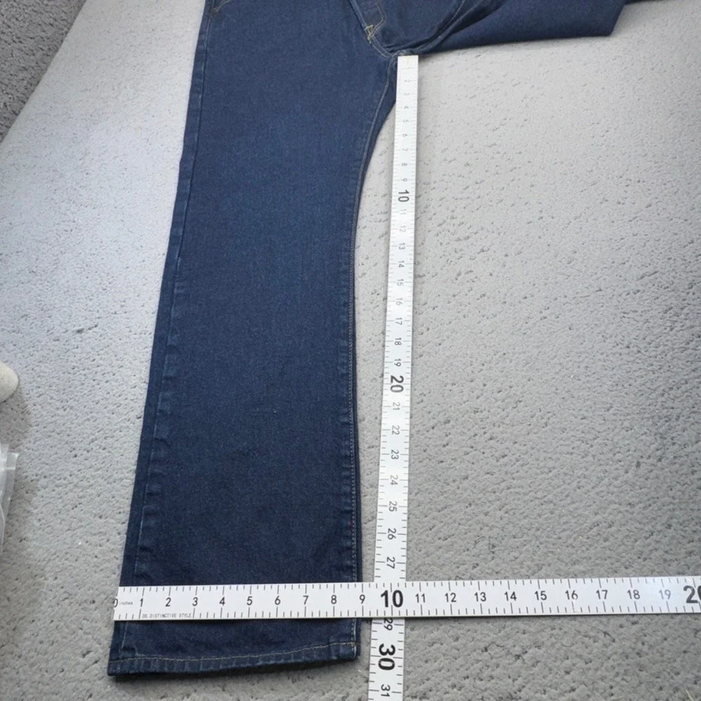 Levis 501 Original Mens‎ 36x30 Blue Dark Wash Stretch Button Fly Jeans 5 Pocket